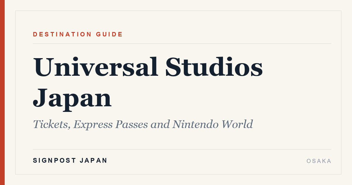 Universal Studios Japan: Tickets, Express Passes and Nintendo World
